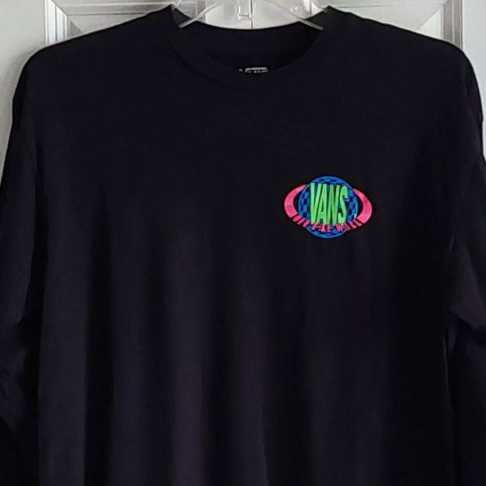 Vans Off The Wall Black Long-Sleeve Men's Tee Size M